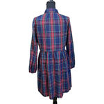 J.Crew Stewart Tartan Plaid Mini Shirt Dress Womens Size 12 Holiday Preppy Photo 1