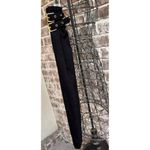 Ralph Lauren Lauren Pencil Skirt Sz M Modest Black Side Zip Double Metal… Photo 4