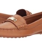 Coach Fredrica Camel Colored Pebble Grain Leather Loafers Flats Size 6.5B Photo 0