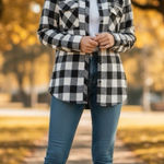 Harley Davidson rustic flannel paid shirt Size M Embroidered western cabin core Black Size M Photo 0