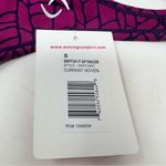 Moving Comfort  Switch it up Racer sports bra in Currant Woven size S Small NWT Photo 4