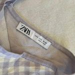 ZARA Gingham Crop Top Photo 2