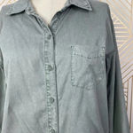 Stateside  Green‎ Button-Down Supima Cotton Top Photo 3