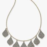 INC Gold-Tone Pave Crystal Statement TEARDROP NECKLACE 16-19” New On Card Photo 3