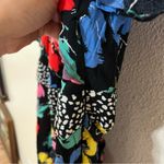 RIXO for target bright colorful floral off the shoulder maxi dress 24W/26W plus Blue Photo 5