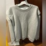 IRO NWT Paris Lusse Pleated Crewneck Sweatshirt Top Mixed Gray Grey S Photo 2