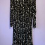 Baukjen Size 14 Maxi Dress Leopard Print Long Sleeve Soft Stretch Jersey Knit Brown Photo 7