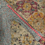 Lands' End Lands’ End Women’s Floral Cotton/Linen Blend Half Button Down Long Sleeve Size M Photo 13