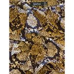 Boohoo Snakeskin Print Ruffle Mini Dress Long Sleeve Bold Party Fashion Look Photo 11