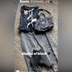 Kendall + Kylie  Calie Black denim Fabric Photo 8