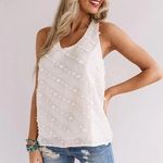 NWT Cream/Tan Racerback Blouse Tan Size L Photo 0