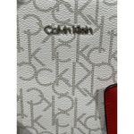 Calvin Klein Monogram Signature Cream w/Red Satchel Hand-Bag Khaki Logo H7DDJ6YQ Photo 77
