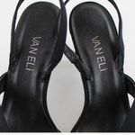 Van Eli Laban Black Fabric Open Toe Slingback Heel Size 6 Photo 6