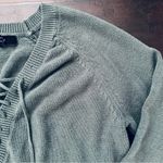 Forever 21 Forest Green Lace-Up Pullover Knit Sweater | Size: L Photo 7