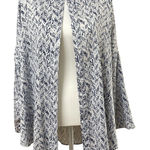 Kimchi Blue  Urban Outfitters Blue & White Printed Kimono Open Jacket M/L Boho Photo 0