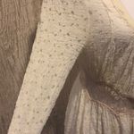 Free People Ivory Lace Cardigan Button Blouse Photo 3