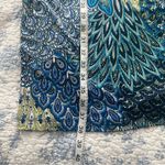 Connected Apparel Blue Paisley Cowl Neck Knee Length Dress Size 12 Photo 6