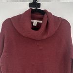 Max Studio Max‎ Studio Women’s Textured Cowl Neck Cranberry Red Cozy Sweater Size Medium Photo 6