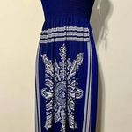 Cristinalove  small navy pullover maxi with adjustable straps and stretchy top Photo 0