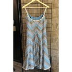 Akris Punto  Dress Sz 10 Multi-Color Striped Sleeveless Silk Photo 2