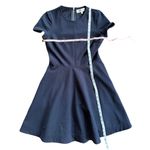 Diane Von Furstenberg Diane Von Furstenburg Women’s Size 6 Navy Blue Fit and Flare Ivana Dress Photo 4