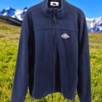 Antigua  Milwaukee Brewers MLB Baseball Navy Blue Fleece Zipup Jacket Women's XL Photo 0