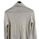 Vince Oatmeal Ribbed Knit Turtleneck Long Sleeve Wool Cashmere Sweater Womens XS Photo 0
