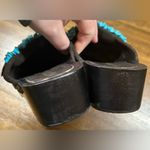 Mystique Boutique  Size 7 Black Suede Clogs Photo 3