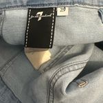 7 For All Mankind Dojo Tailorless Wide Leg Flare Jeans Light Wash Size 29 NWT Photo 7