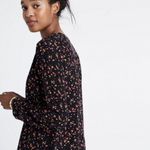 Sézane 💕MADEWELL ET SEZANE💕 Elly 100% Silk Shirtdress ~ Black Floral Print Large L Photo 5