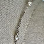 Silver tone faux pearl choker necklace Photo 2