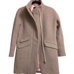 J.Crew Cocoon Coat Italian Stadium-Cloth Wool Blend Tan High Collar Zip Size 2P Photo 1