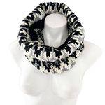 Old Navy Neck Warmer Holiday Print Knit Black Cream Grey One Size NWT Photo 0