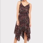 Peyton Jensen Colton leopard asymmetrical hem dress in rust black combo size XS Photo 1