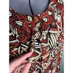 button up blouse 1980s rust tan Brown Size 26 Photo 6