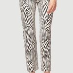 frame denim Le High Straight Jeans Noir Multi Zebra Size 34 Photo 0
