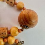 Brown and tan cork beaded necklace Photo 8