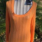 Cyrus light weight ribbed long sleeve scoop neck Top size Medium NWT Photo 0