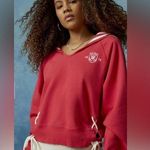 BDG NWOT Urban Outfitters Hampton Lace-Up Sweatshirt Photo 0