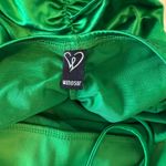 Windsor Silky Green Low-Back Mini Dress Photo 7