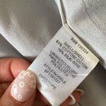 Halston Heritage  Cotton Silk Light Gray A-line Cocktail Mini Dress Size 4 Photo 3