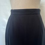 Vintage 90s Moods Pencil Maxi Skirt US 6 Formal Minimalist Holiday Back Slit Black Photo 1