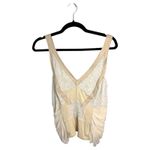 Max Mara Boho Mixed Media Leather Cream Beige Sleeveless Blouse Small - READ Photo 2