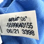 Aerie Textured Bikini Top Padded Scoop Adjustable Strap Baja Blue Medium NWT Photo 5