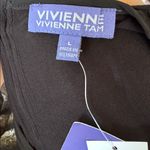 Vivienne Tam  Womens Size L Multi Abstract Asymmetrical Sleeveless Blouse Photo 3