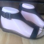 Reaction Kenneth Cole Black Wedge Sandals T Photo 2