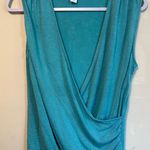 Athleta Breezy Wrap Tank Size Medium in Blue Yoga Workout Wear Athletic Photo 0