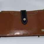 ANDOILT Genuine Leather Wallet RFID Blocking Credit Card Holder Cell Phone Handb Brown Photo 0