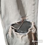 ZARA  Size 6 high waisted distressed denim mom jeans Photo 2