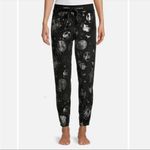 Disney Nightmare Before Christmas Velour Foil Sleep Joggers Black Silver XL Photo 1
